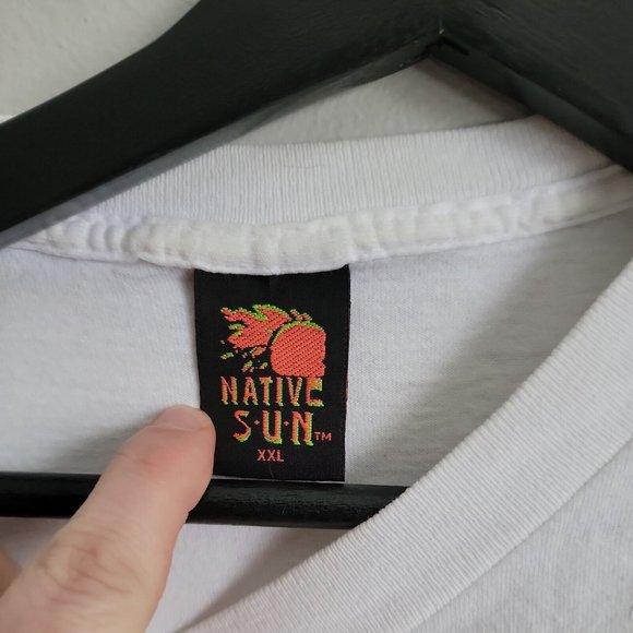 VTG 1995 Native Sun 8th Annual Southeast Street Rod Nationals SZ 2XL White Shirt - Picture 6 of 8